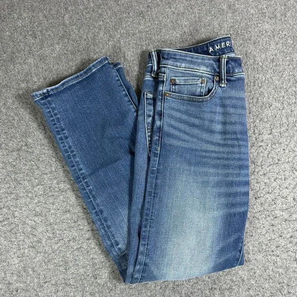 American Eagle Airflex+ Mens 29x30 Blue Medium Wash Stretch Denim Jeans - Picture 1 of 10
